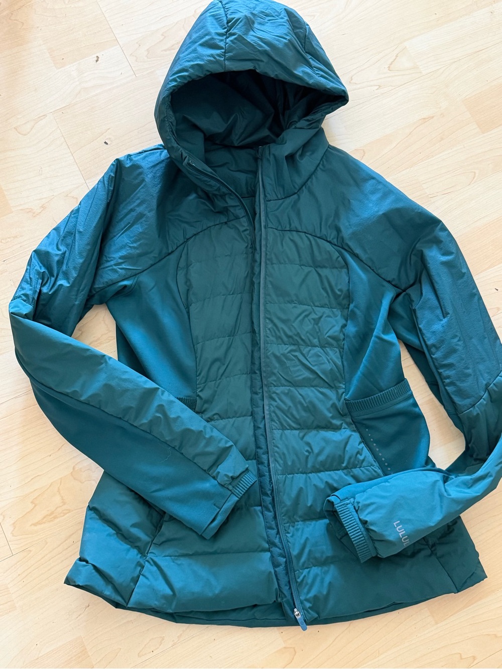 lululemon athletica Teal Hooded Insulated Jacket
